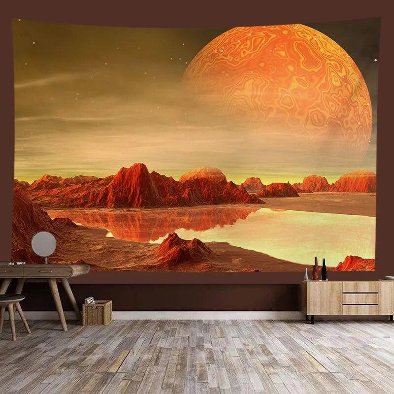 Universe Starry Sky Nebula Planet Background Tapestry Background Cloth Room Living Room Home Decoration Hanging Cloth