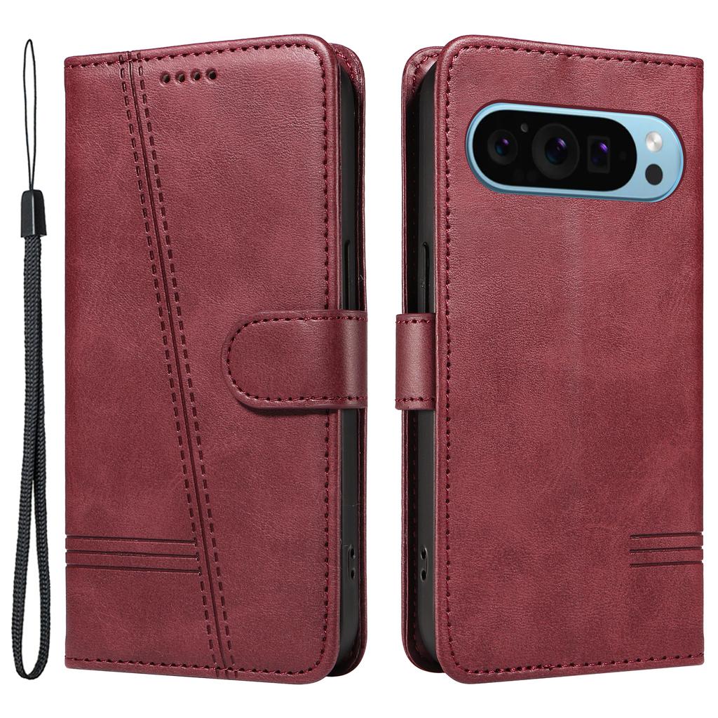 For Google Pixel 10 Pro/10/9 Pro/9 Case Leather Book Flip Phone Cover Wallet Stand View