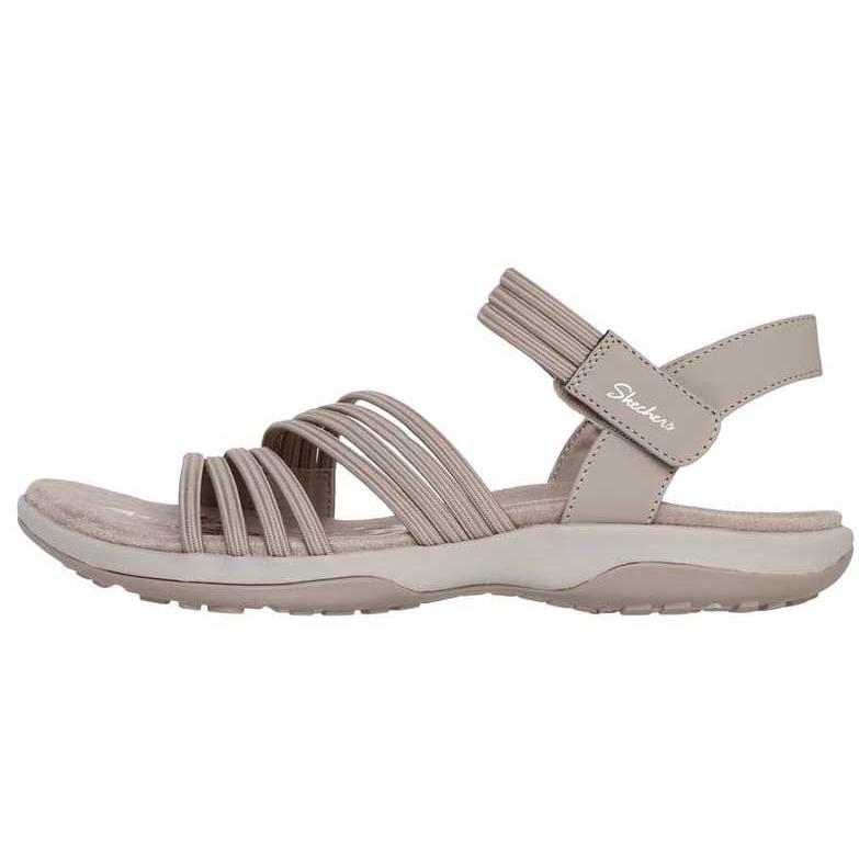 Skechers Reggae Slim Coffee Run Women Brown Beach Sandals Comfortable Versatile Fashion 163573-TPE 36