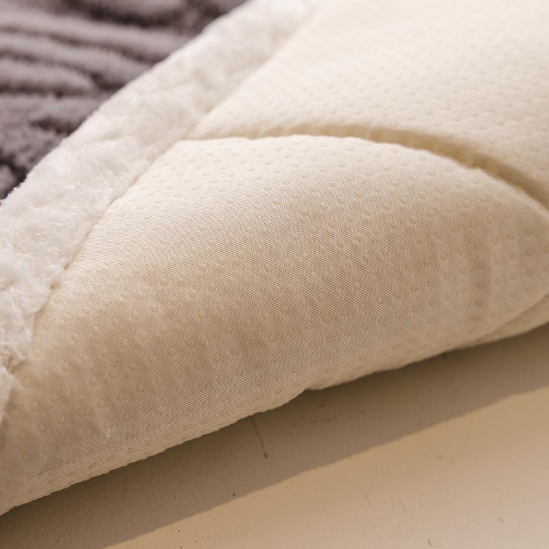 Cream Wind Milk Fleece Bay Window Mat, Window Sill Mat  New Autumn And Winter Thickened Plush Transformation Artifact Seat Cushion