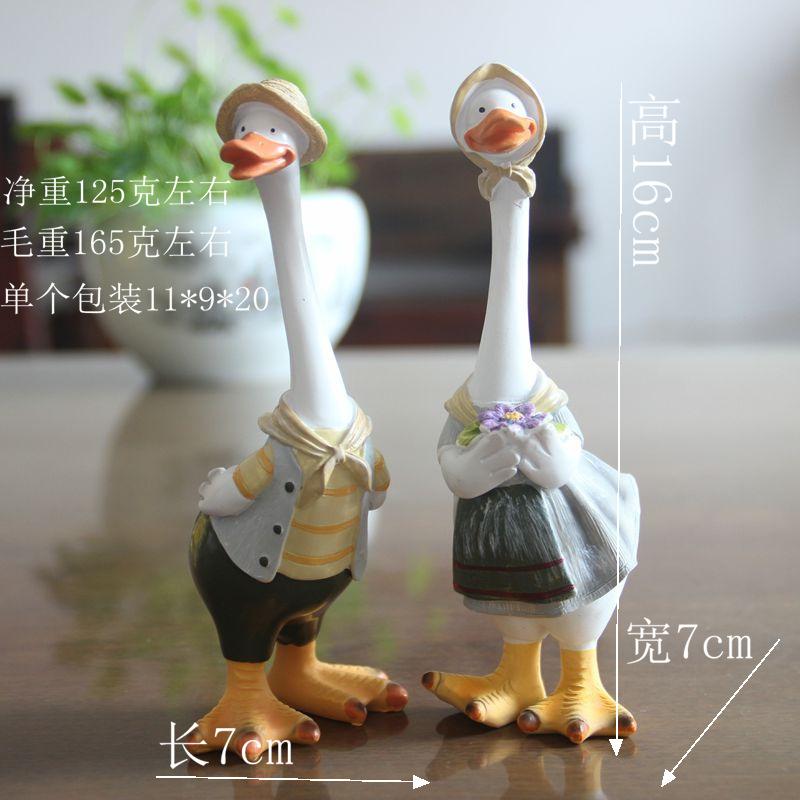 New Resin Tabletop Gift Figurine - Creative Realistic Home Duck Personalized Resin Handicraft Art Gift