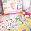 Kinder Notizbuch Set Aufkleber für Mädchen Teenager Geburtstagsgeschenk Tagebuch Journal Scrapbook Planer Schreibwaren Set