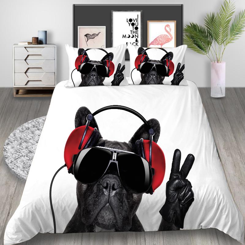 Nová súprava obliečok na prikrývku pre domácich miláčikov s vankúšom na obliečky Bytový textil Módne maľovanie pre psov Obliečky do postele Špičkové obliečky na prikrývku Neobvyklý dizajn