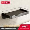 Toilet Tissue Box Wall Mounted Non Perforated Iron Tissue Holder Toilet Roll Paper Storage Rack Household Storage Products