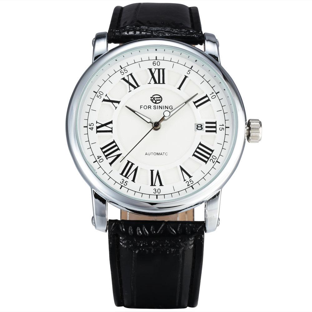 Forsining Fashion Men'S Casual Hollow Mechanical Movement, Automatic Mechanical Watch