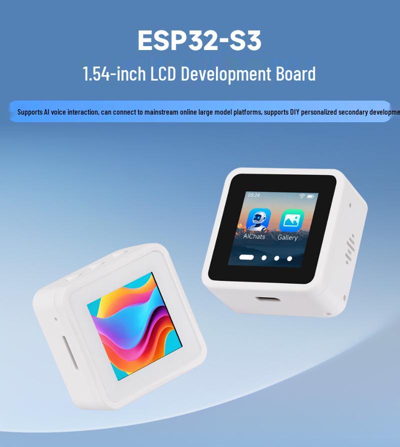 ESP32 S3 1.54" LCD Dev Board with WiFi/Bluetooth BLE5 & XiaoZhi AI Voice Interaction Support