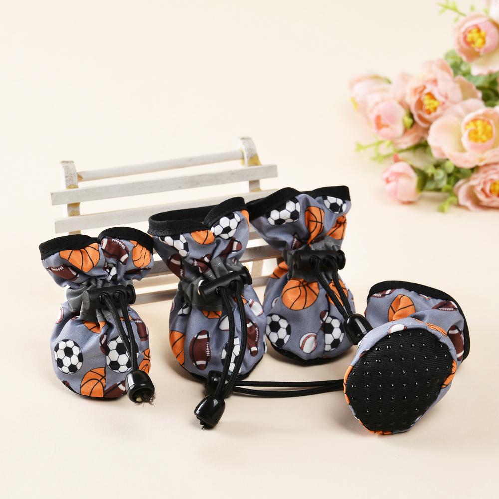 4 Stück/Set Haustier Hundeschuhe Rutschfeste Regenstiefel Für Kleine Katze Hunde Fußschutz Schuhwerk Reflektierende Welpenstiefel Haustier Pfoten Zubehör