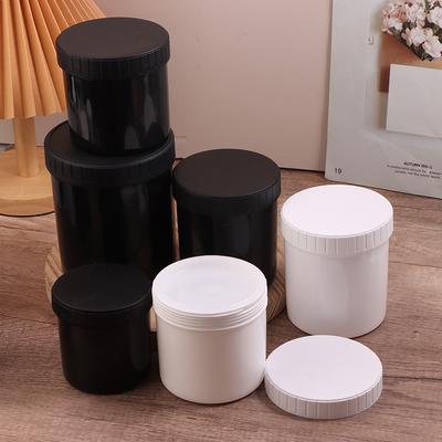 1 Stücke 30-1000 Ml Weiß/Schwarz Kunststoff Glas Maske Glas Creme Glas Lebensmittel Lagerung Tank Kosmetische Leere container Make-Up Box