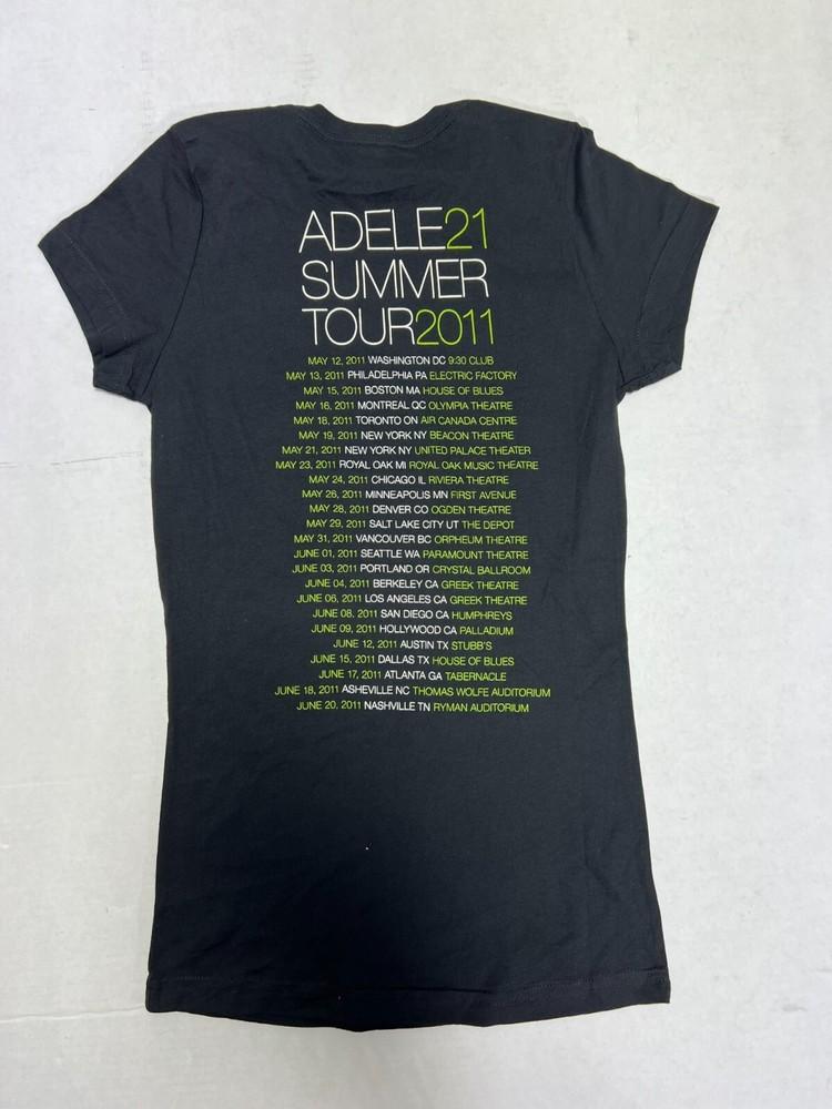 ADELE ADELE21 SUMMER TOUR 2011 WOMAN TEE BLACK TSHIRT OFFICIAL unisex NEW Unisex T-Shirt Graphic Tee XXXL