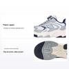 Kids Fabric Comfortable Non-Slip Durable Low-Top Casual Shoes Kids Sneakers Gray White 405292L-GYW