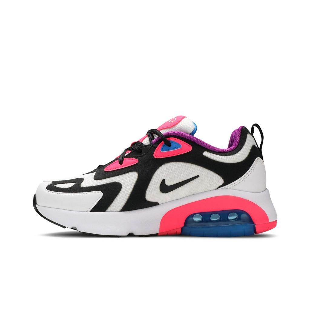 Nike Air Max 200 Grade School 'White Hyper Pink' (Unisex) White / Black-Hyper Pink Running Shoes AT5630 100
