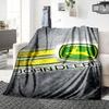 1Pc John Deere Logo Blanket Soft Throw Blanket For Home Bedroom Bed Sofa Travel Office Solid Christmas Blanket