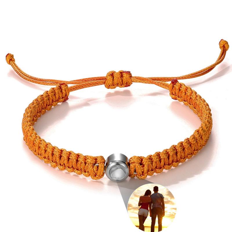 100 Talen Gepersonaliseerde Kleur Foto Projectie Armband - Unisex Cadeau