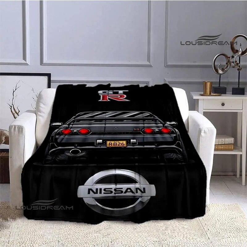 GTR Racing Retro Printed Blankets Warm Blanket Soft and Comfortable Home Travel Bed Blanket Picnic Blanket Birthday Gift