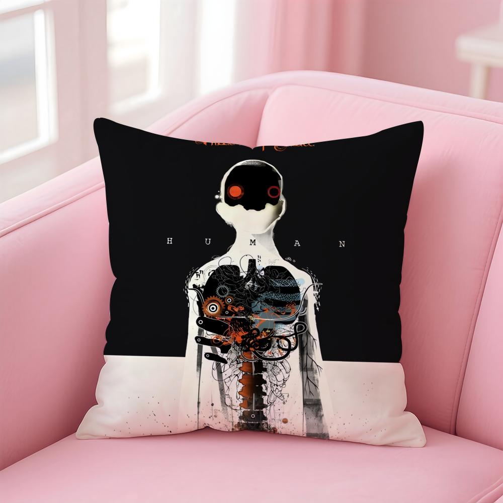 PostGrunge Canadian Band TThree Days Grace Cushion Cover Pillow Case Soft Skin Friendly Fabric Concealed Zipper 30X30cm