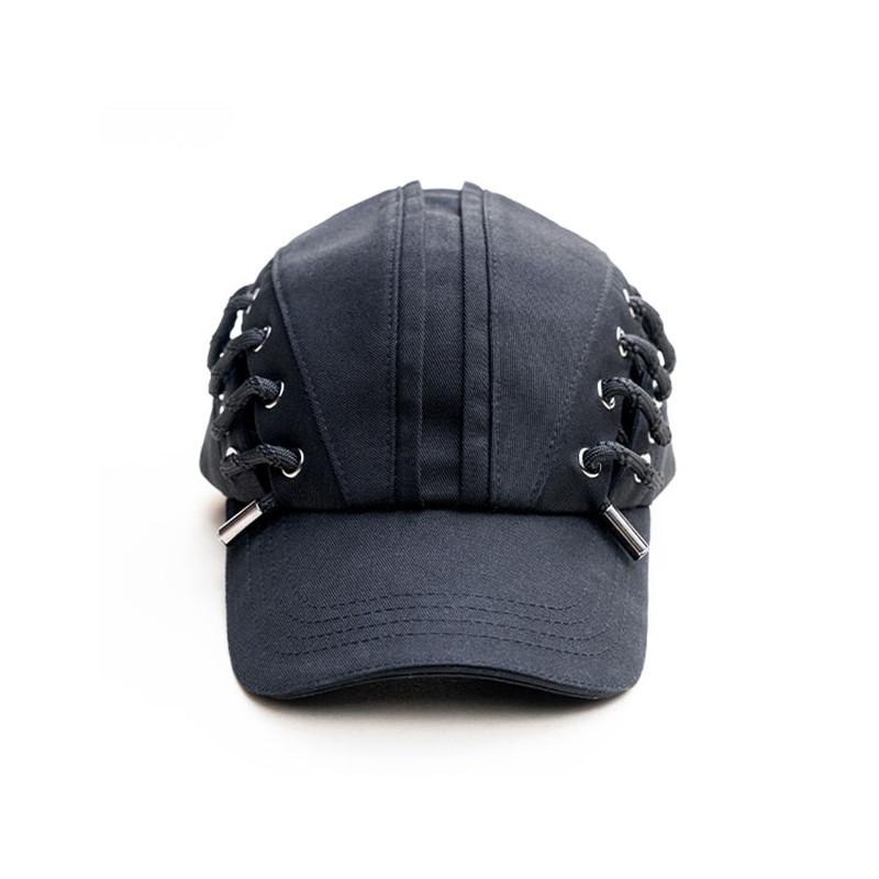 Punk Techwear Style Side Lacing-up Hip Hop Baseball Cap Men Women Niche Style Original Fashion Hat Casquette Homme