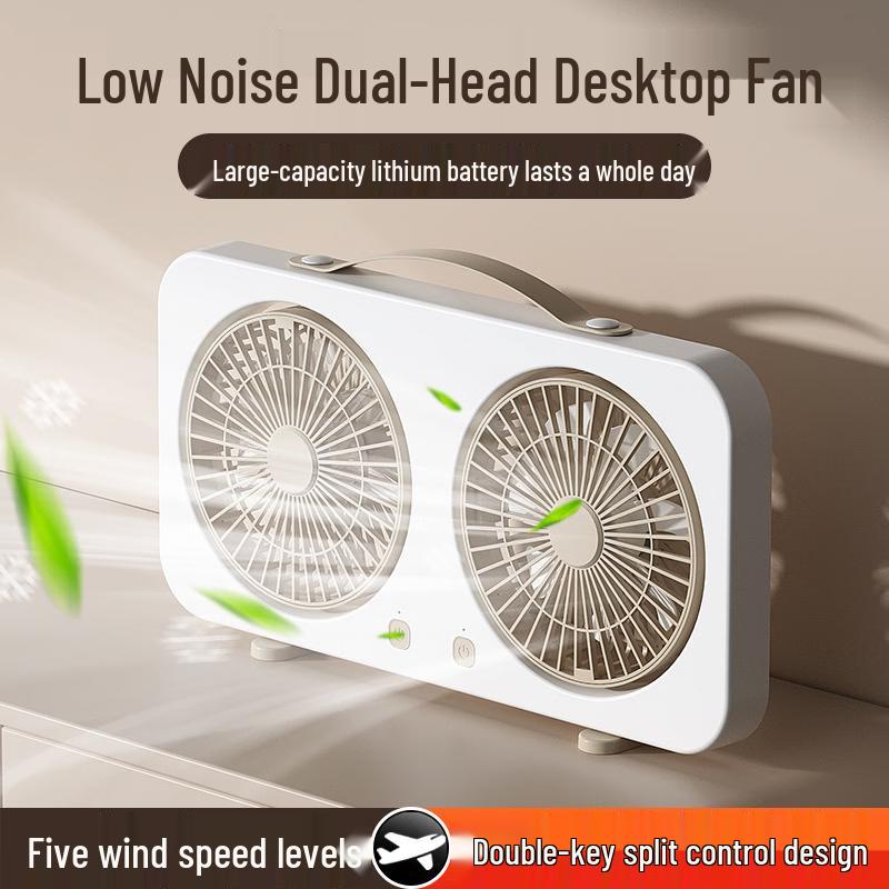 VANSKING Dual-Head Desktop Fan