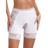Damen Spitzen Schrittlose Boyshorts Hohe Taille Slips Freches Design Sicherheits-Shorts Slips Clubwear Dating Unterwäsche
