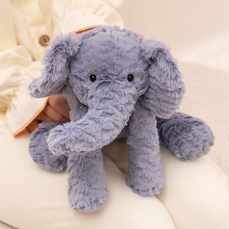 Cute Animal Plush Toy: Elephant, Monkey, Rabbit, Hippo, Puppy, Lamb Comfort Doll