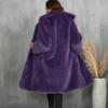 Pelz & Kunstpelzmantel Revers Nachbildung eines Fuchspelzmantels Winter Damen Pelzmantel Mode Temperament Warmer Damen Pelzmantel H217