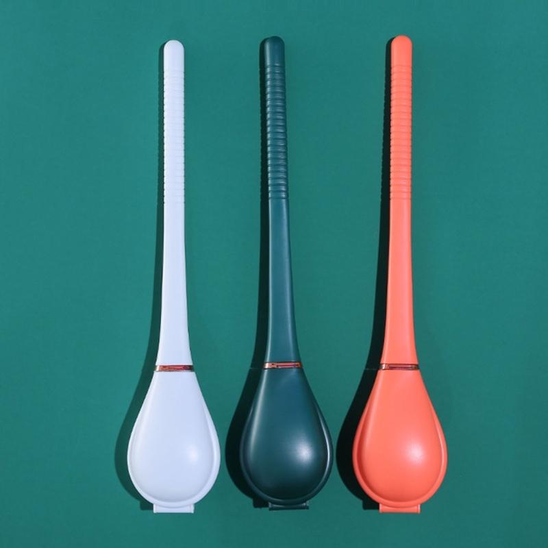Innovative Automatic Toilet Scrubber Durable Bristles Long Handled Cleaning Brush for Outdoor Traveling Camping Hiking