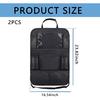 Aokdom 2PCS Car Seat Back Organizer,Extra Large Capacity Car Seat Organizer With 6 Mesh Pocket,2 Cup Holder & 4 Storage Bag,Road Trip Essentials For