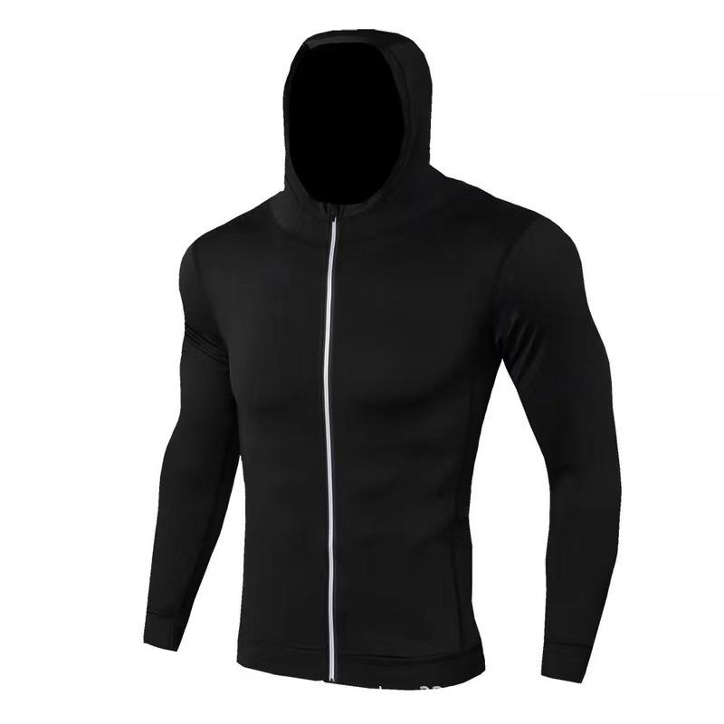 Men s Quick-Dry Hooded Sports Cardigan for Outdoor Training & Cycling S