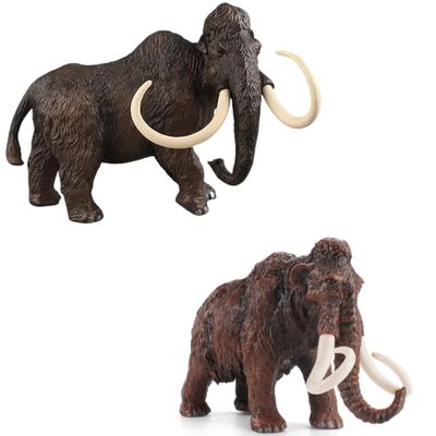 UTST Dinosaur Toy Mammoth Figure Mammoth Elephant Dinosaur Figure Boy Present of 2 6+ (Set Mammoths)