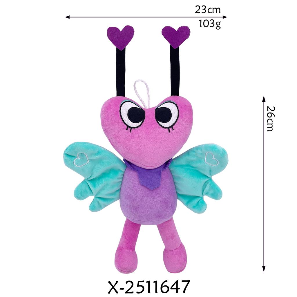 34style Cartoon Game Flower World Keychain Plush Toy Soft Stuffed Character Doll Backpack Pendant Halloween Gift for Fan