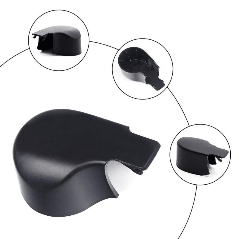 Tampa da Porca do Limpador Traseiro Resistente a UV Instalação Fácil de Encaixar Designs Anti-Ferrugem Dispositivo 5K6955435 para Carro Golf