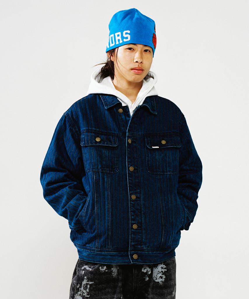 Wkndrs Stripe Trucker Jk (Denim)