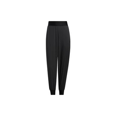 Embroidered Logo Joggers With Elastic Waist Women Bottoms Black HR8401