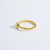 S925 Sterling Silver Opal Bead Ring - European & American Style Fashion Jewelry for Women