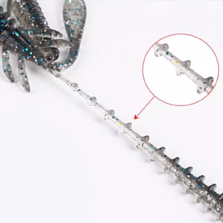 20PCS Soft Fishing Crawfish Lure Lobsters Baits Artificial Fishing Lures Baits Swimbait Soft Plastic Lures Easy to Use