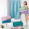 Double Sided Cooling Blanket Cold Effect Skin-Friendly Conditioning Quilt Solid Color Breathable Cooler Quilt Spring Summer