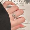 French Retro Exquisite Natural Fanta Stone Ring Women's S925 Sterling Silver Niche Design Light Luxury High-end Ring Fashion Gift