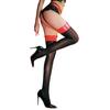 Sexy Women 8D Smooth Oil Shiny High Stockings Vintage Glossy Maid Tights Shaping Elastic Pu Patchwork Overknee Stockings