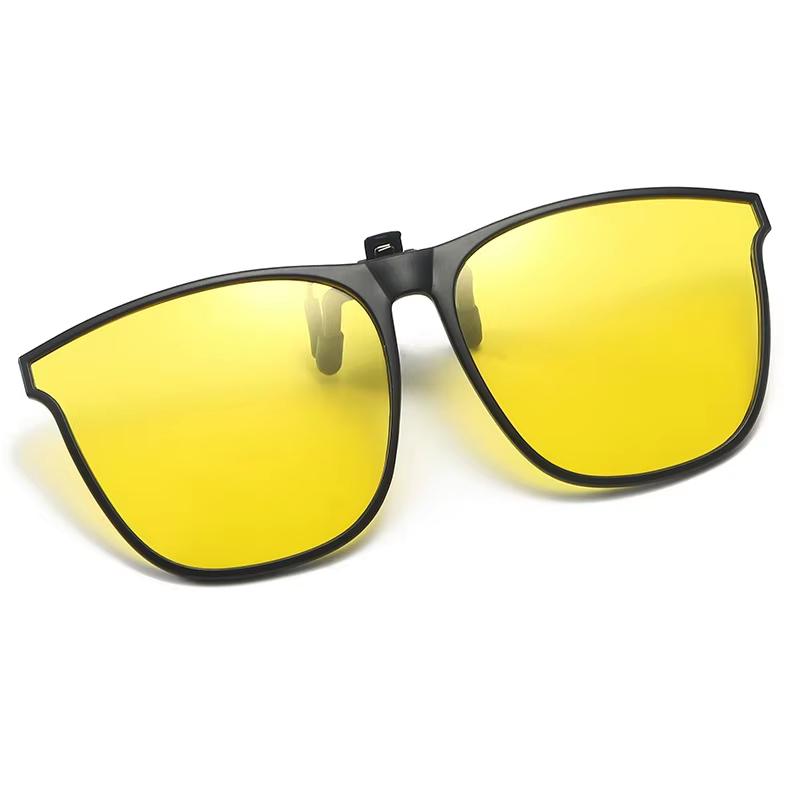 Fashionable Polarized Myopia Glasses Clip Driver's Goggles Night Vision Glasses Outdoor Sunshade And UV Resistant Sunglasses