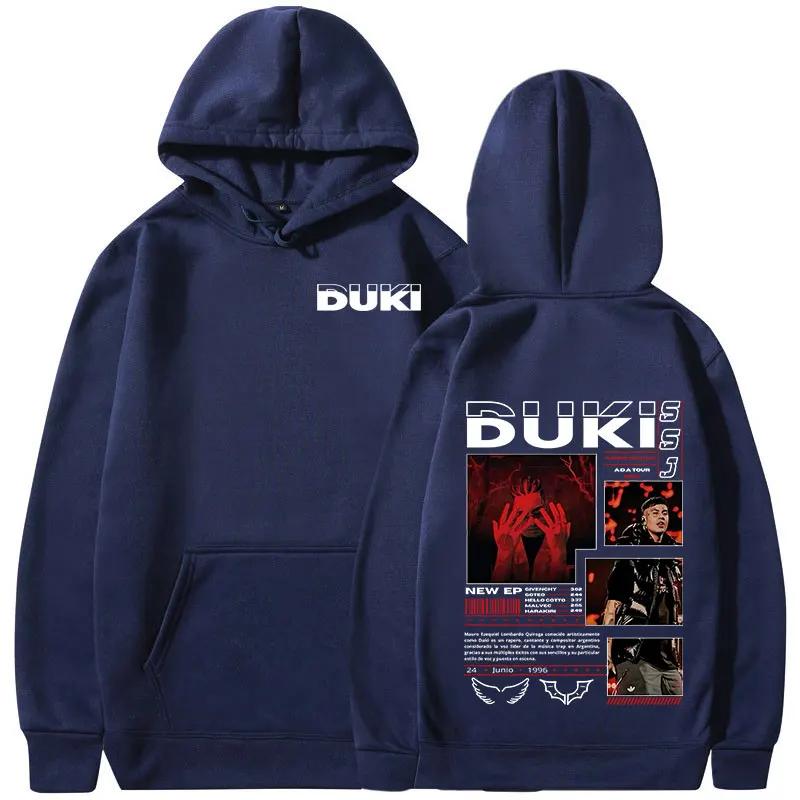 Duki Hip-hop Singer Rock Rap Classic Men Plus-size Sports Hoodie Street Harajuku Fashion Autumn Winter Long-sleeve Sweatshirt