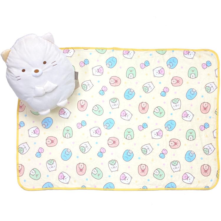 Sumikkogurashi Cushion in Blanket Cat