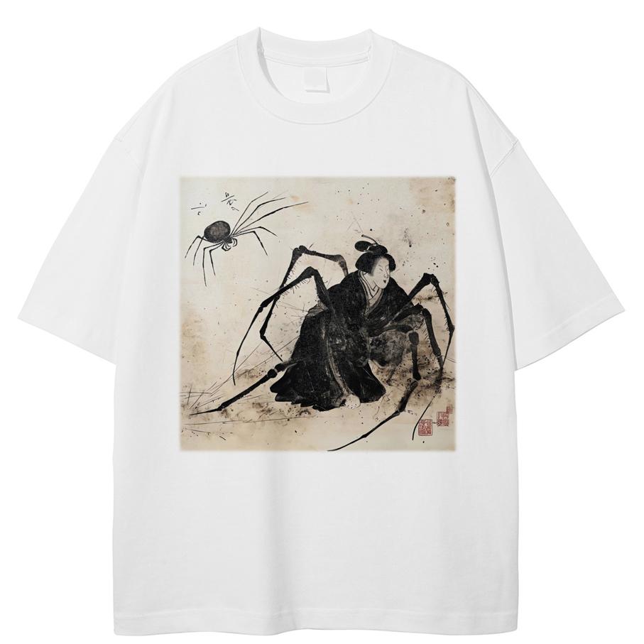 Streetwear Japanese Horror Elements Graphic Tee M