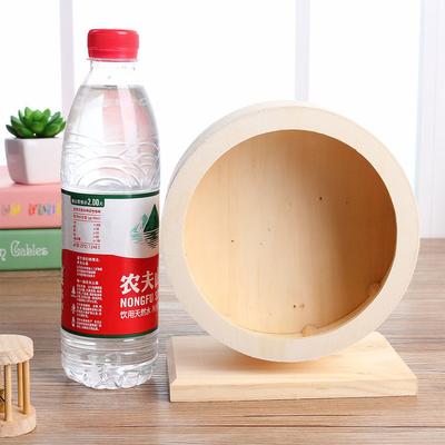 Comfort Exercise Wheel Hamster Golden Retriever Hedgehog Chinchilla Natural Wood Stand Silent Running Wheel