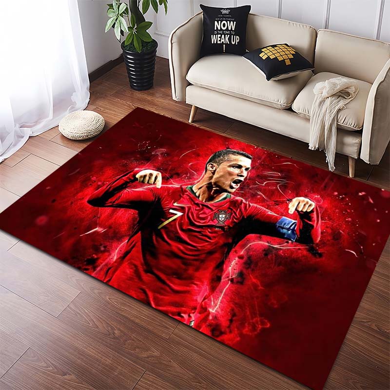 Fußballspiel Torwart Spieler Druck Rutschfest Groß Wohnzimmer Teppich Weich Verschleißfest Sport Sofa Schlafzimmer Heimdekoration Boden Teppich