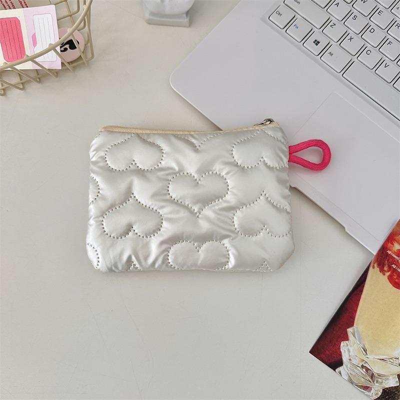 

Silver Bow Pattern Coin Purse Women s Earphone Coins Keys Wallet Organizer Zipper Pouch Cosmetic Bag 16x11cm