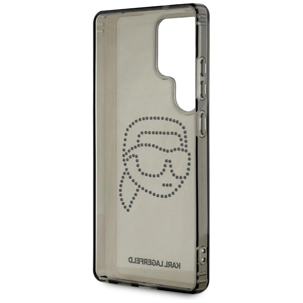 Karl Lagerfeld Rhinestones Karl Head Logo Case For Samsung Galaxy S25 Ultra Black