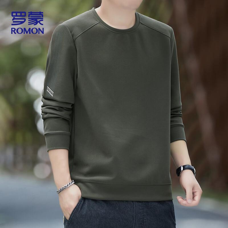Romon Men's Long-Sleeve Pullover Sweatshirt