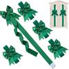 Versatile Festival Bowknot Decoration For Hanging On Doors Wall And Cabinets Polyester Christmas Accent