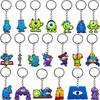 Monsters University Keychain: 20pcs Soft PVC Backpack & Bag Accessories