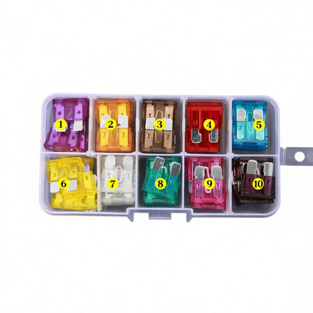 Medium Blade Fuses Electrical Circuit Safety Kit For Minglangda Car Automotive Emergency Repair Replacement Accessory Parts Box
