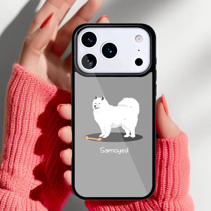Samoyed Puppy Phone Case for iPhone 17 Air 16e 15 14 13 Pro Max Back Cover for 12 11 Pro Coque